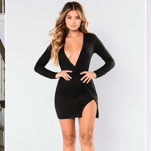 Fashion Nova Sugar Frenzy Black Mini Dress